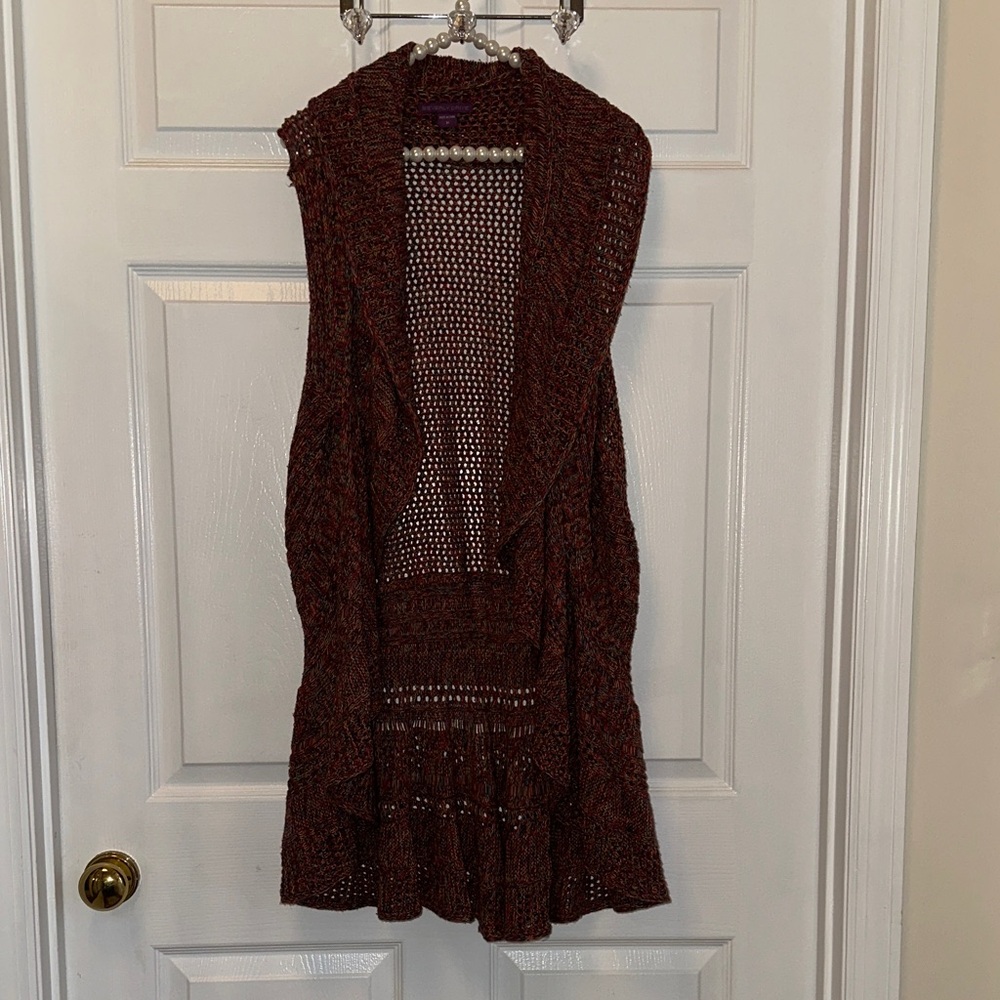 Beverly Drive Sz 3X Crocheted Vest